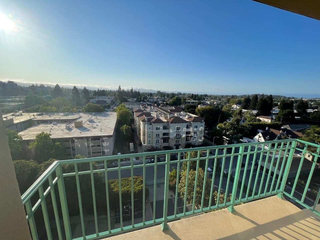 View of San Mateo from balcony